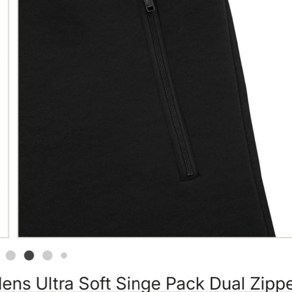 BenBen Black Jogger with Zipper - Picture 4 of 4
